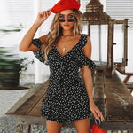 Clara Black Mini Boho Dress