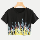 Soleil Fire Print Tee