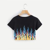 Soleil Fire Print Tee