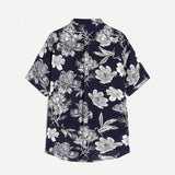 Mens Floral Print Short Sleeve