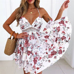 Lace Print Beach Dress